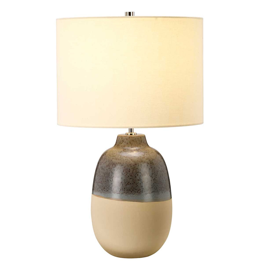 Elstead Grange Park Table Lamp in Ceramic Grey/Brown