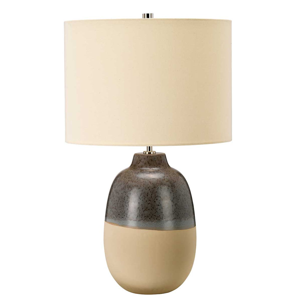Elstead Grange Park Table Lamp in Ceramic Grey/Brown
