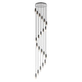 Regent Granville 21 Light 650mm Round Pendant in Black with Smoke Fade Glass