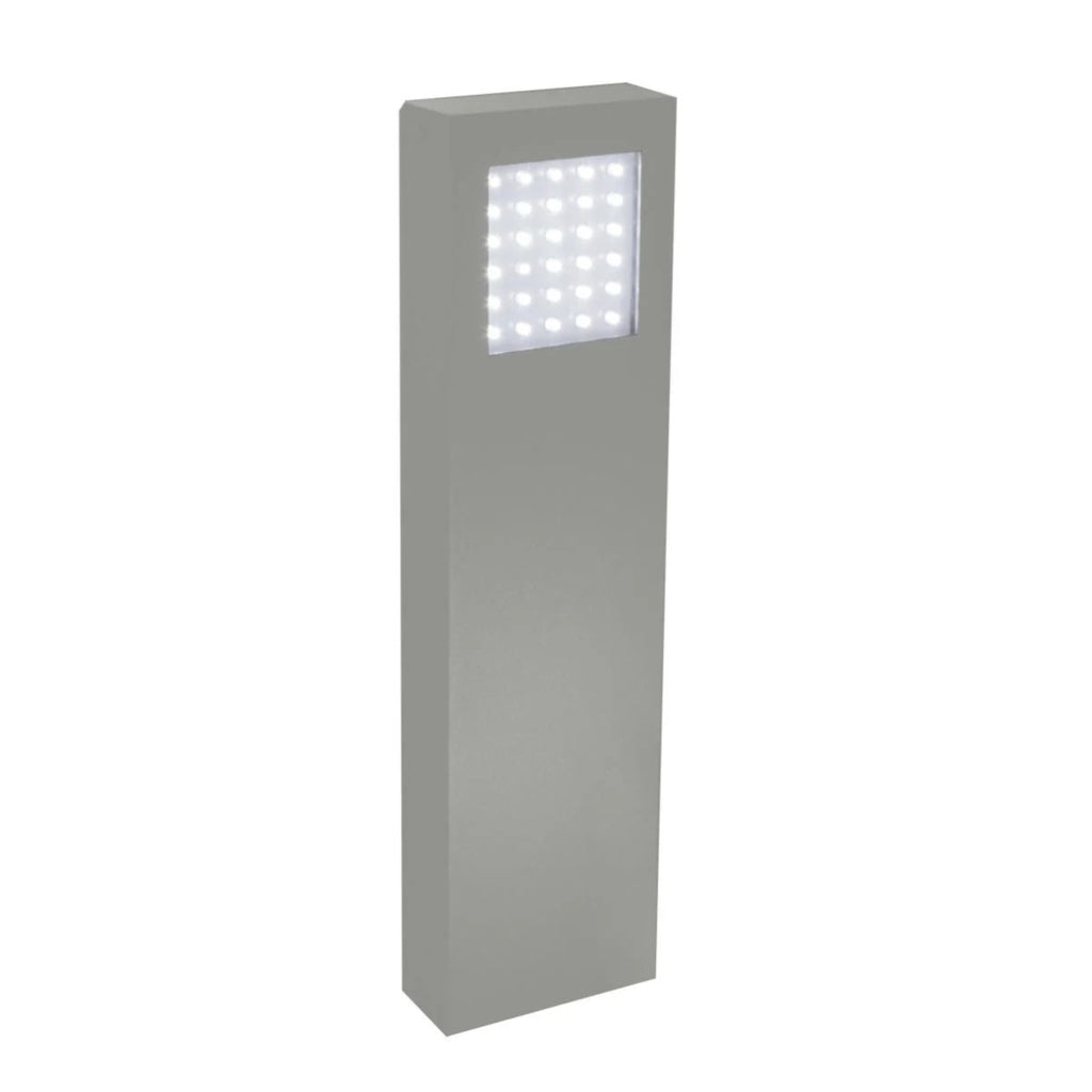 Garden Zone Beta Mini Double Sided Bollard Light in Matt Silver