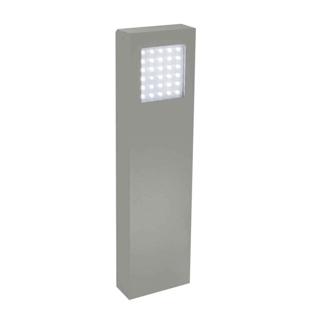 Garden Zone Beta Mini Double Sided Bollard Light in Matt Silver