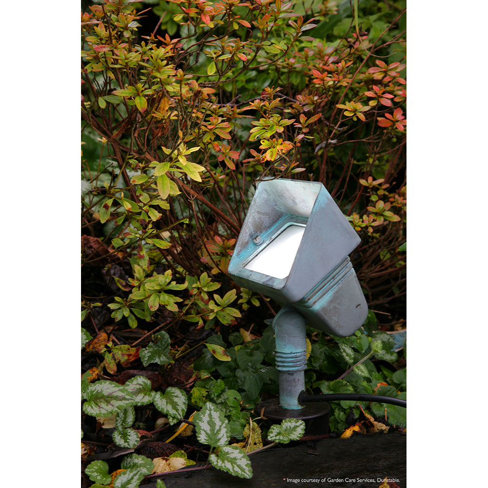 Garden Zone Verdigris Bronze Floodlight
