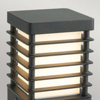 Norlys Halmstad Medium Outdoor Bollard in Black, detail