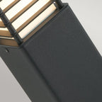 Norlys Halmstad Medium Outdoor Bollard in Black, detail