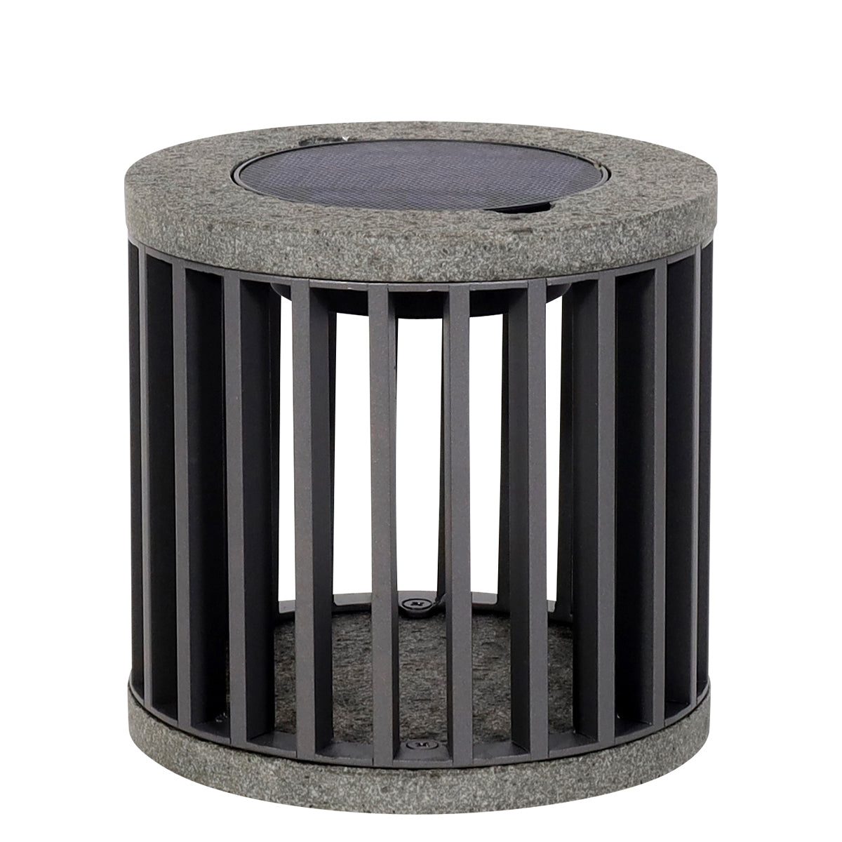 Halo 200lm Solar Table Lamp 18 cm - Space Grey Aluminium with Granite Base