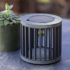 Halo 200lm Solar Table Lamp 18 cm - Space Grey Aluminium with Granite Base