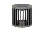 Halo 200lm Solar Table Lamp 18 cm - Space Grey Aluminium with Granite Base
