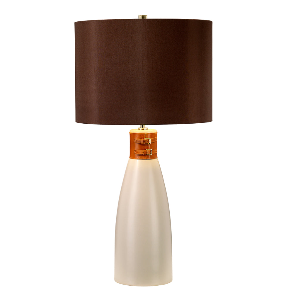 Elstead Hammersmith Table Lamp in Taupe Ceramic