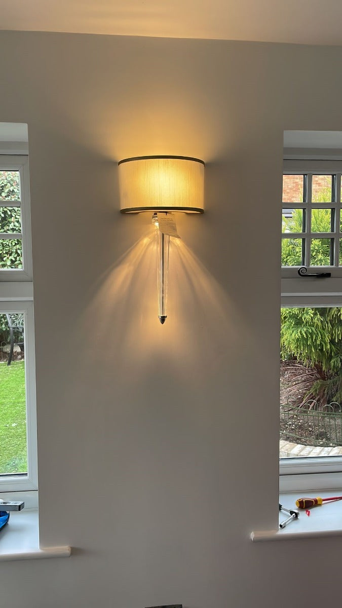 Corbett Harlow 2 Light Wall Light in Silver Leaf