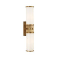 Hudson Valley Harper 2 Light Wall Light in Aged Brass