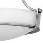 Hinkley Hathaway 3 Light Semi Flush Ceiling Light in Antique Nickel