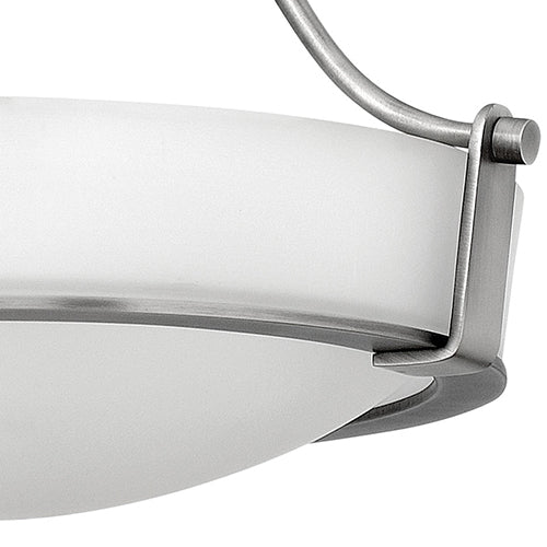Hinkley Hathaway 3 Light Semi Flush Ceiling Light in Antique Nickel