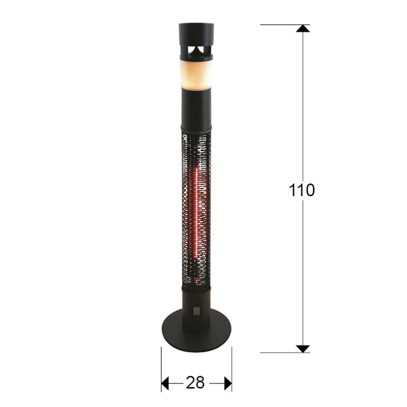 Schuller Heat Sound Outdoor Heater 1500W 748719UK