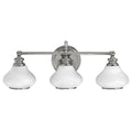 Hinkley Ainsley 3 Light Bathroom Wall Light in Polished Chrome