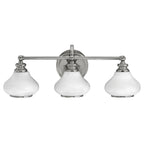 Hinkley Ainsley 3 Light Bathroom Wall Light in Polished Chrome