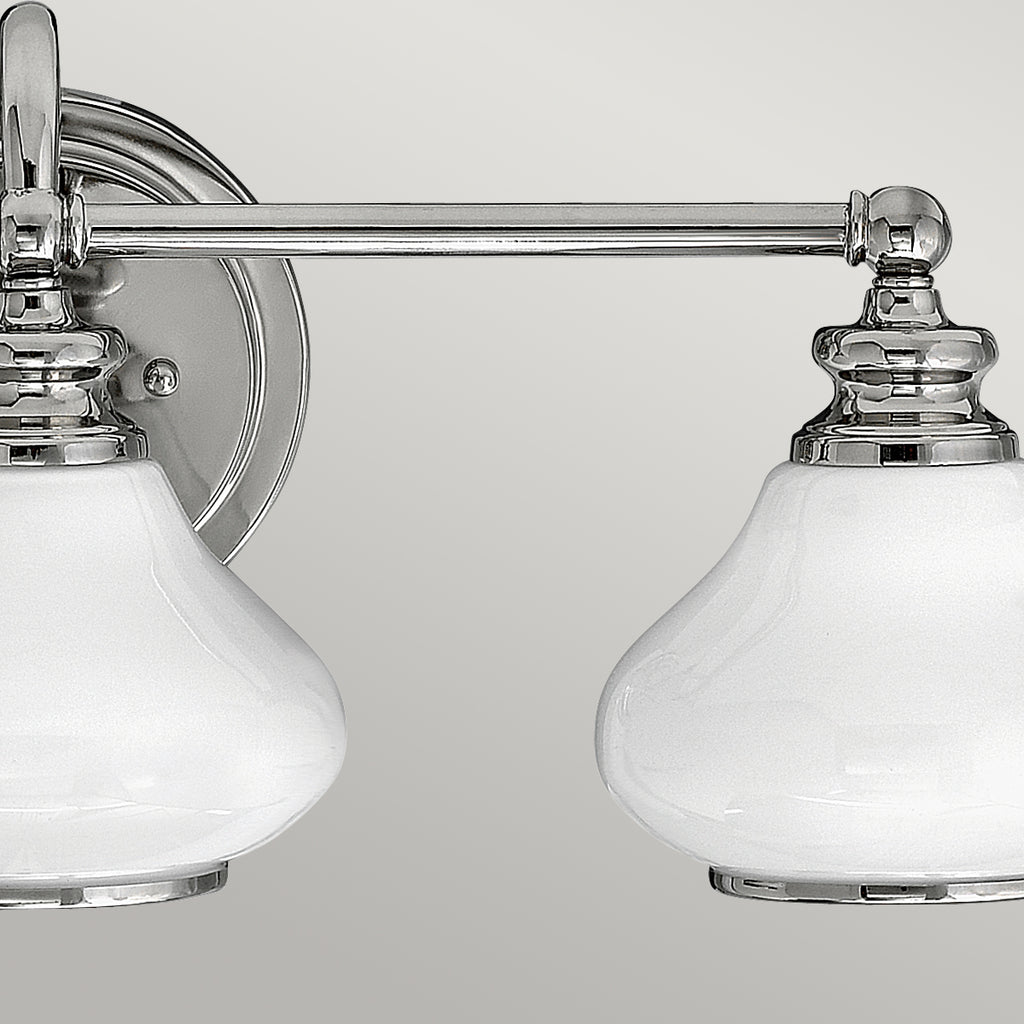 Hinkley Ainsley 3 Light Bathroom Wall Light in Polished Chrome