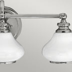 Hinkley Ainsley 3 Light Bathroom Wall Light in Polished Chrome