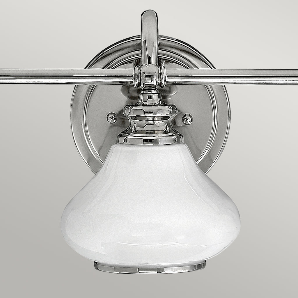 Hinkley Ainsley 3 Light Bathroom Wall Light in Polished Chrome