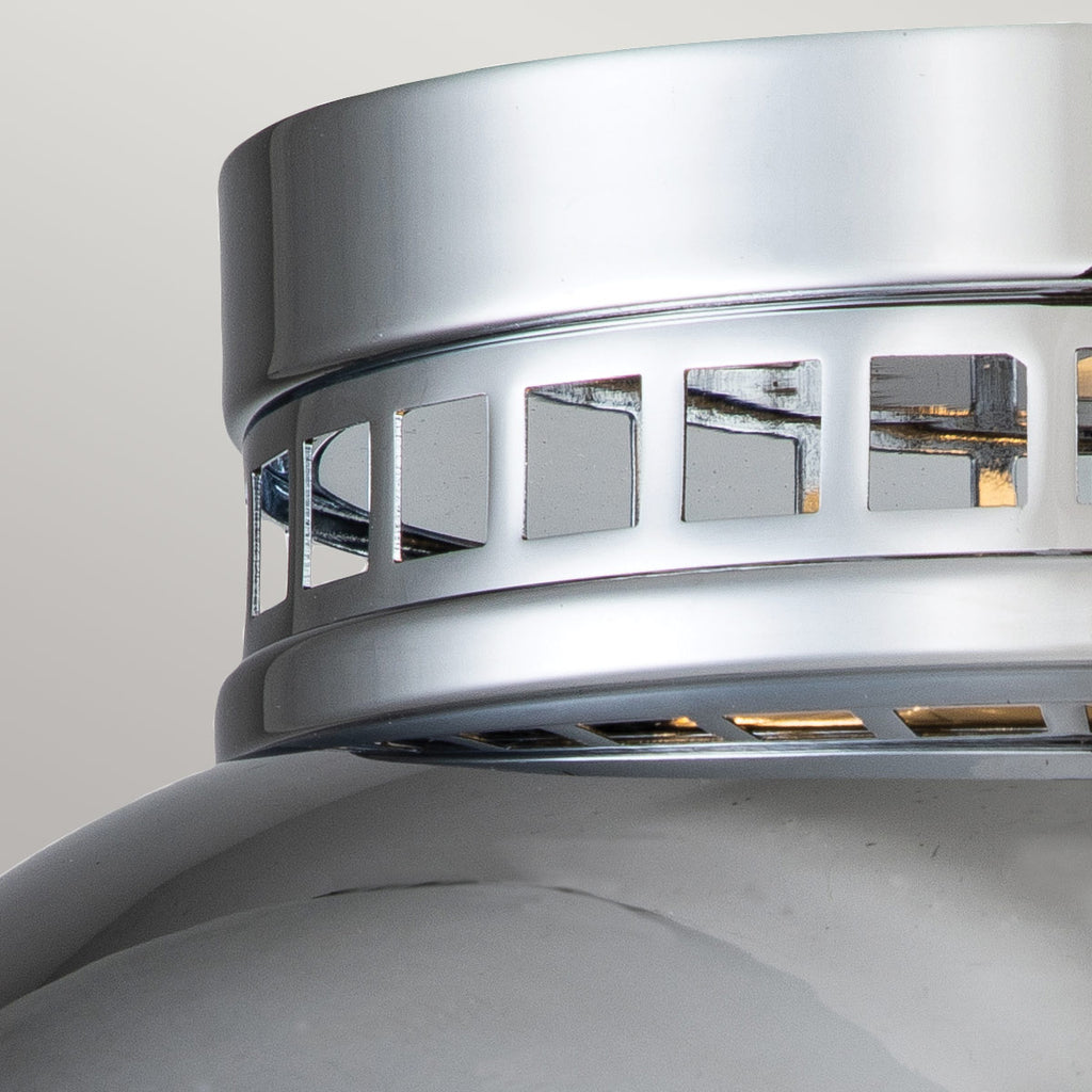 Hinkley Amelia 2 Light Flush Ceiling Light in Polished Chrome