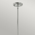 Hinkley Amelia Mini Pendant Light in Chrome with Opal Glass