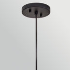 Hinkley Arlen Large Outdoor Pendant in Black & Rattan