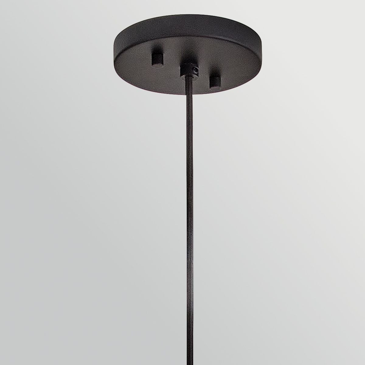 Hinkley Arlen Large Outdoor Pendant in Black & Rattan