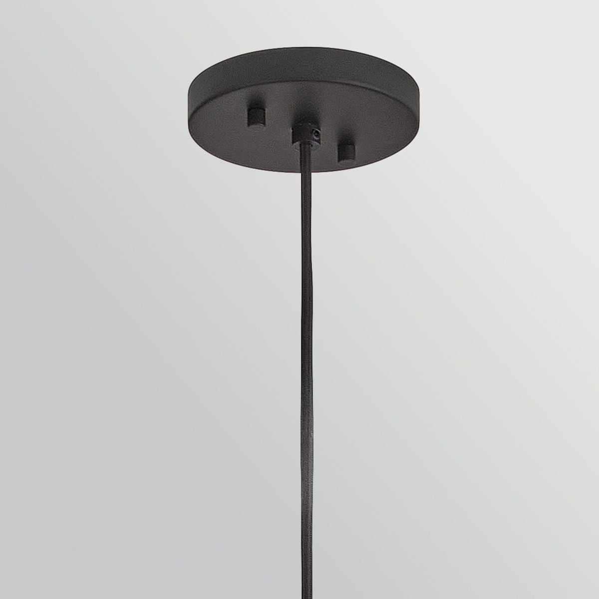 Hinkley Arlen X-Large Outdoor Pendant in Black & Rattan