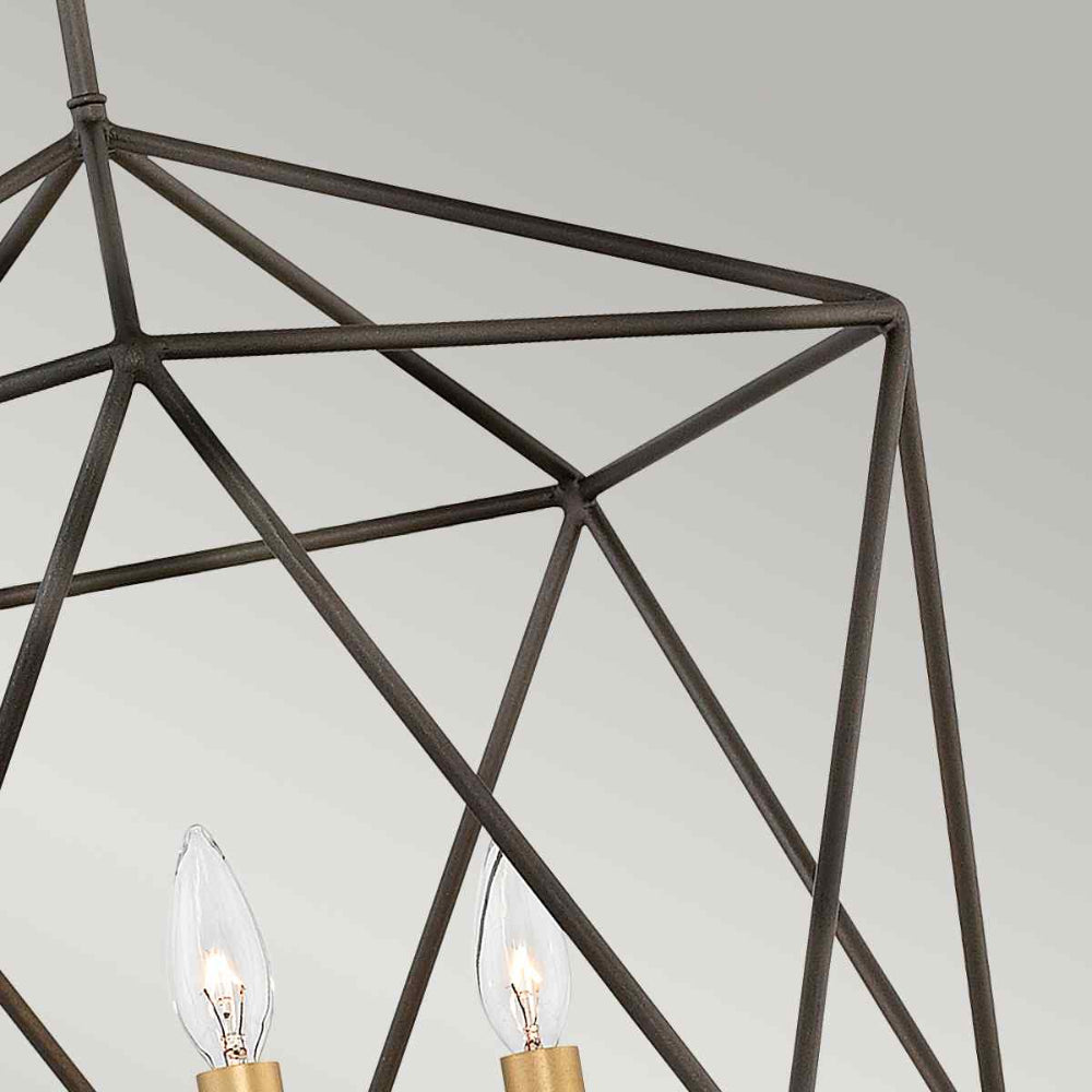 Hinkley Astrid 3 Light Chandelier in Metallic Matte Bronze