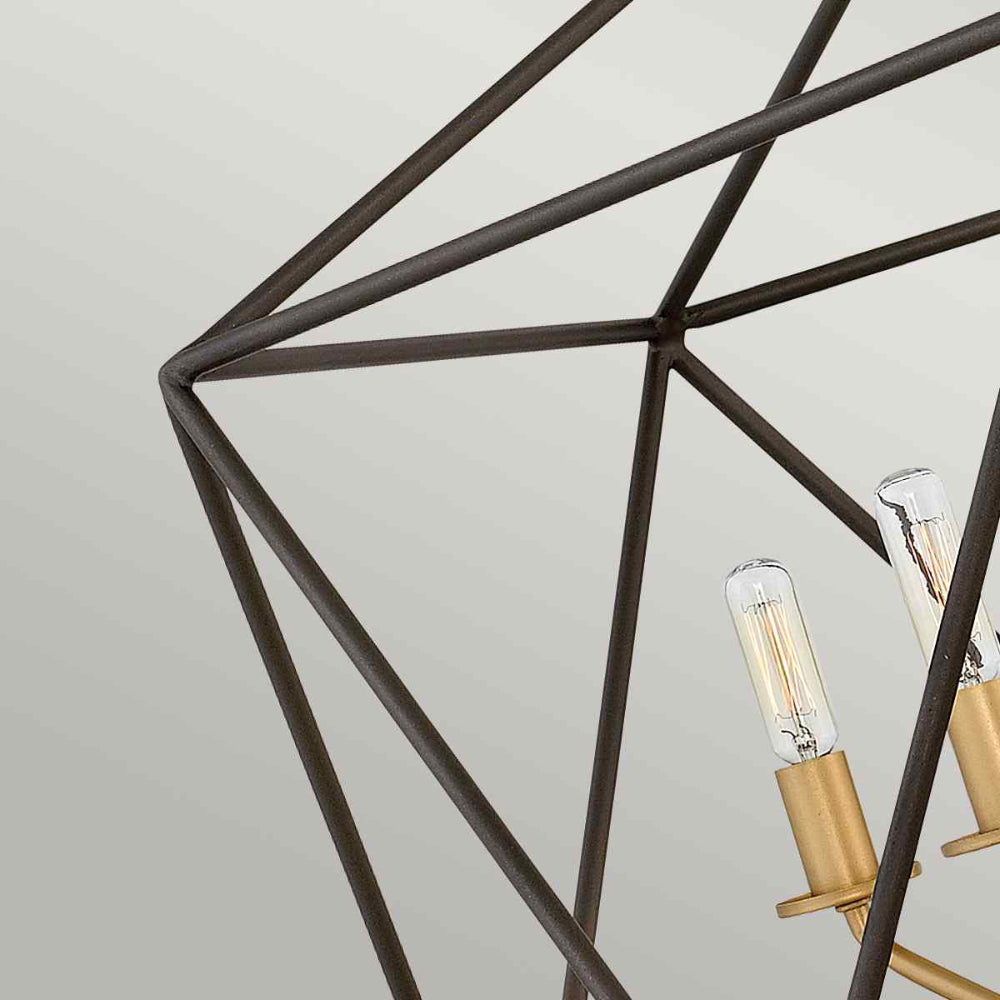 Hinkley Astrid 5 Light Chandelier in Metallic Matte Bronze