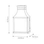 Hinkley Beacon Hill Outdoor 2 Light Half Lantern in Museum Black