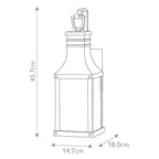 Hinkley Beacon Hill Outdoor Small Wall Lantern in Museum Black