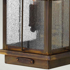 Hinkley Bingham Large 3 Light Outdoor Wall Lantern in Sienna