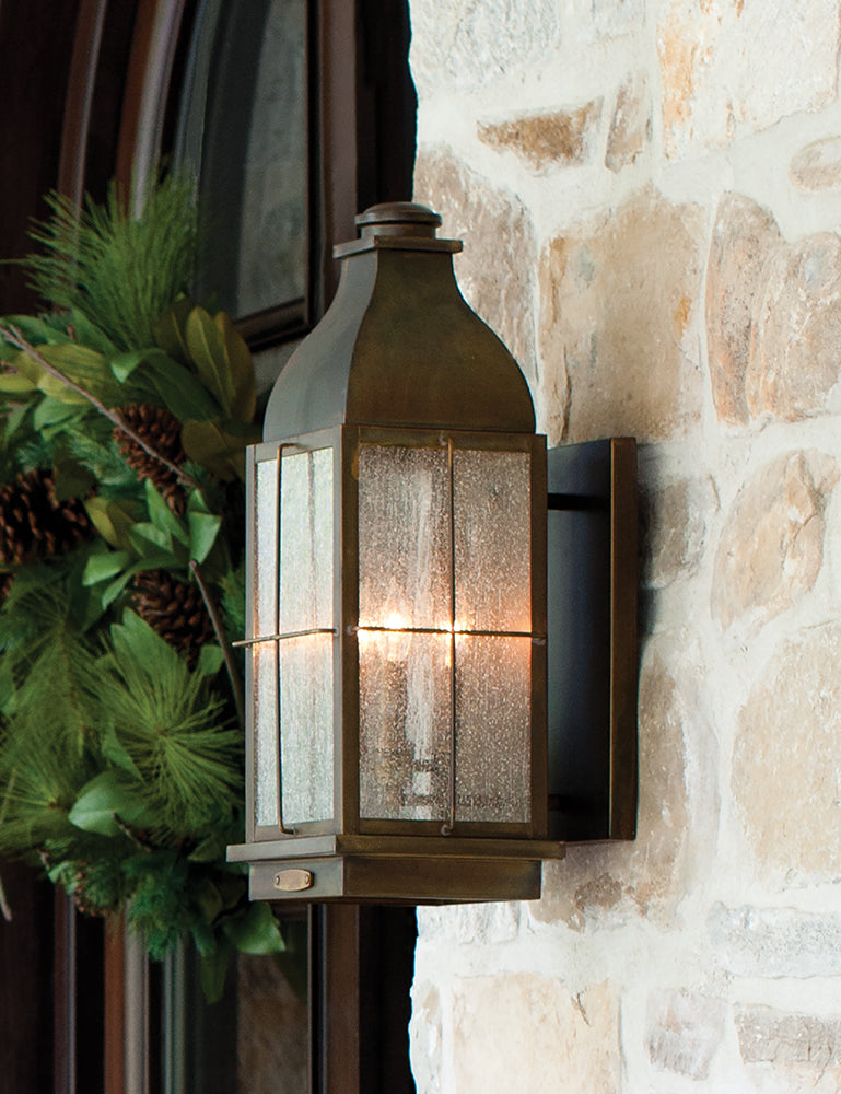 Hinkley Bingham Medium 2 Light Coastal Wall Lantern in Sienna