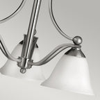 Hinkley Bolla 3 Light Ceiling Light in Brushed Nickel