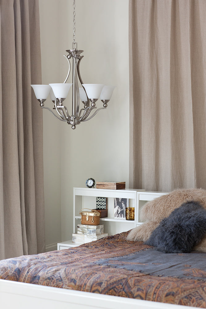 Hinkley Bolla 5 Light Ceiling Light in Brushed Nickel