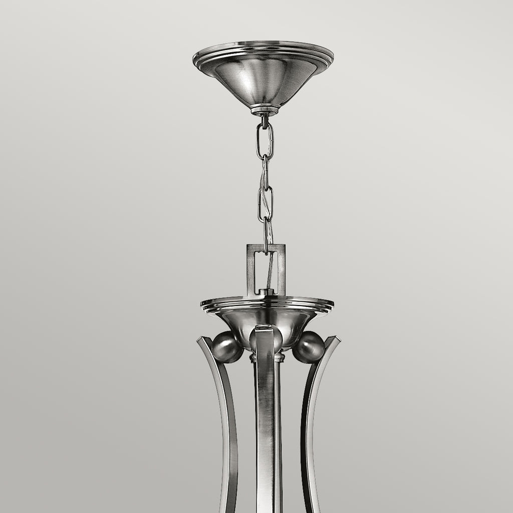 Hinkley Bolla 9 Light Ceiling Light in Brushed Nickel