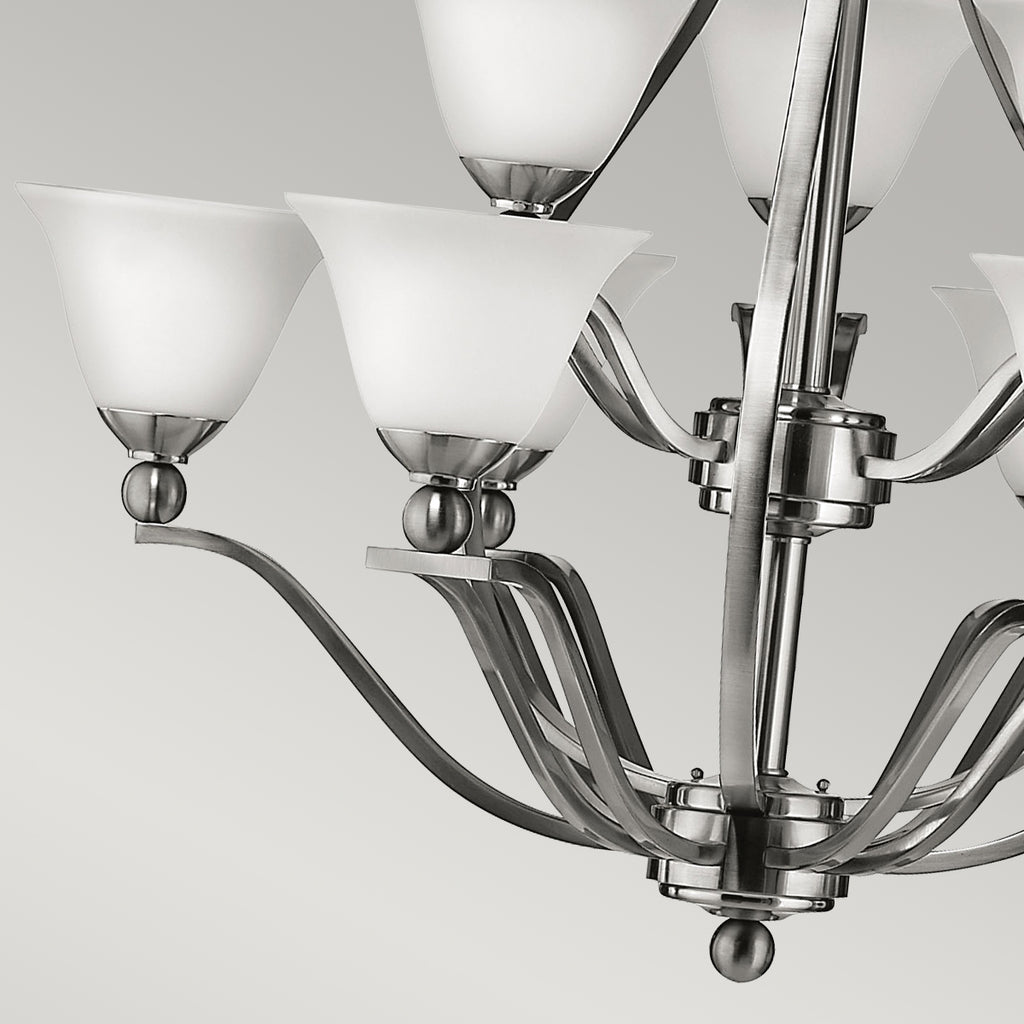 Hinkley Bolla 9 Light Ceiling Light in Brushed Nickel