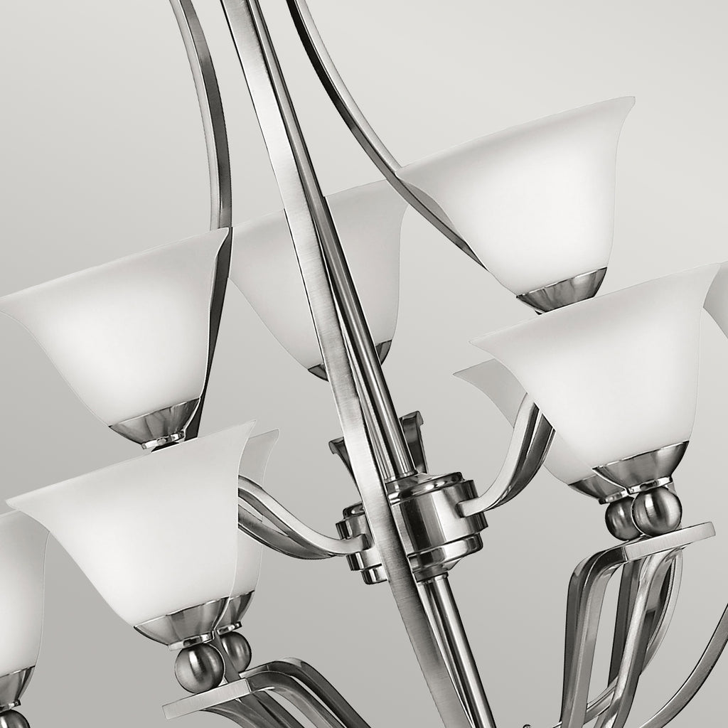 Hinkley Bolla 9 Light Ceiling Light in Brushed Nickel