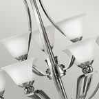 Hinkley Bolla 9 Light Ceiling Light in Brushed Nickel