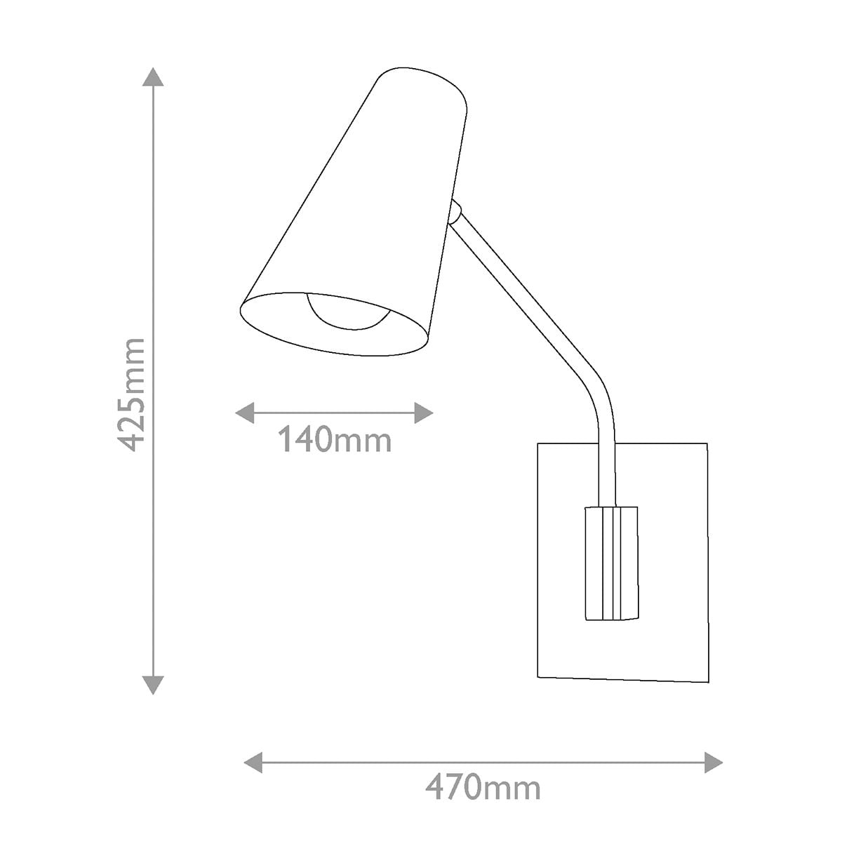 Hinkley Bray Wall Light in Black