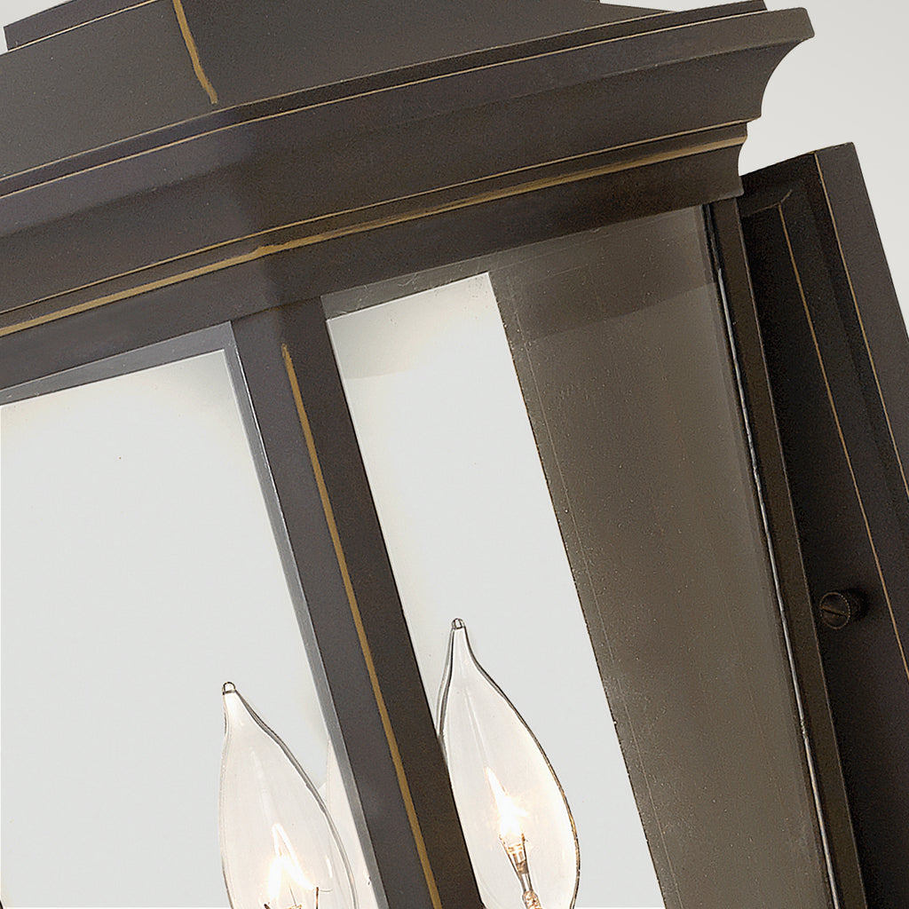 Hinkley Bromley 3 Light Coastal Outdoor Wall Lantern in Oil Rubbed Bronze