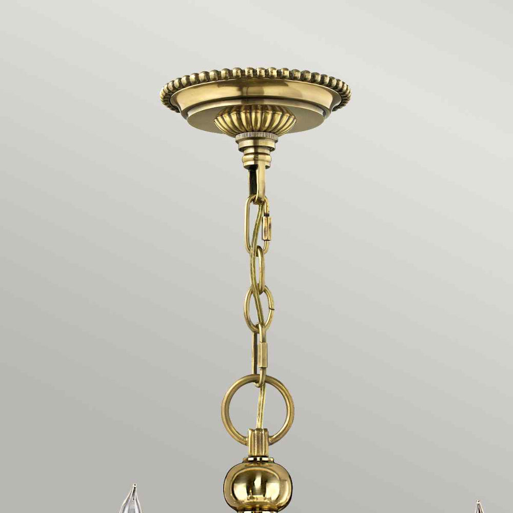 Hinkley Cambridge 15 Light Chandelier in Burnished Brass