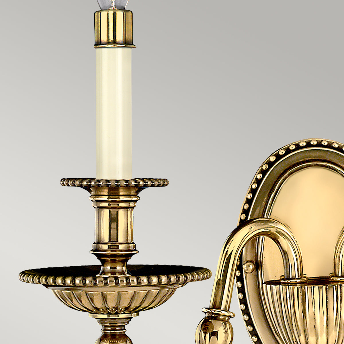 Hinkley Cambridge 2 Light Wall Light in Burnished Brass SHADES NOT INCLUDED