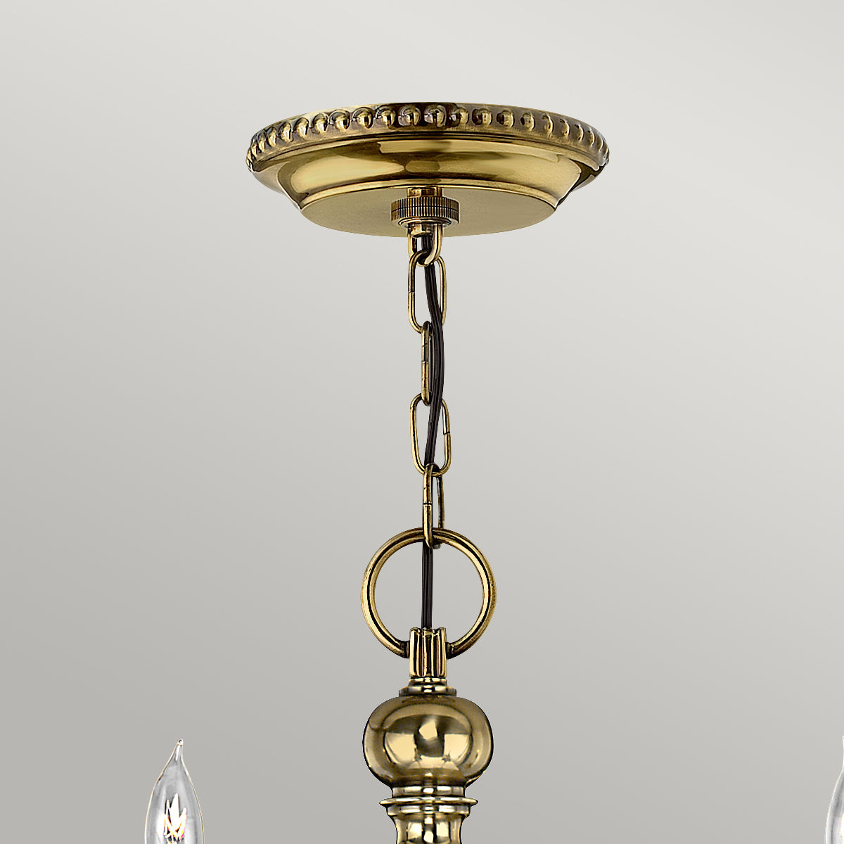 Hinkley Cambridge 6 Light Chandelier in Burnished Brass