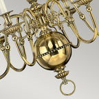 Hinkley Cambridge 6 Light Chandelier in Burnished Brass