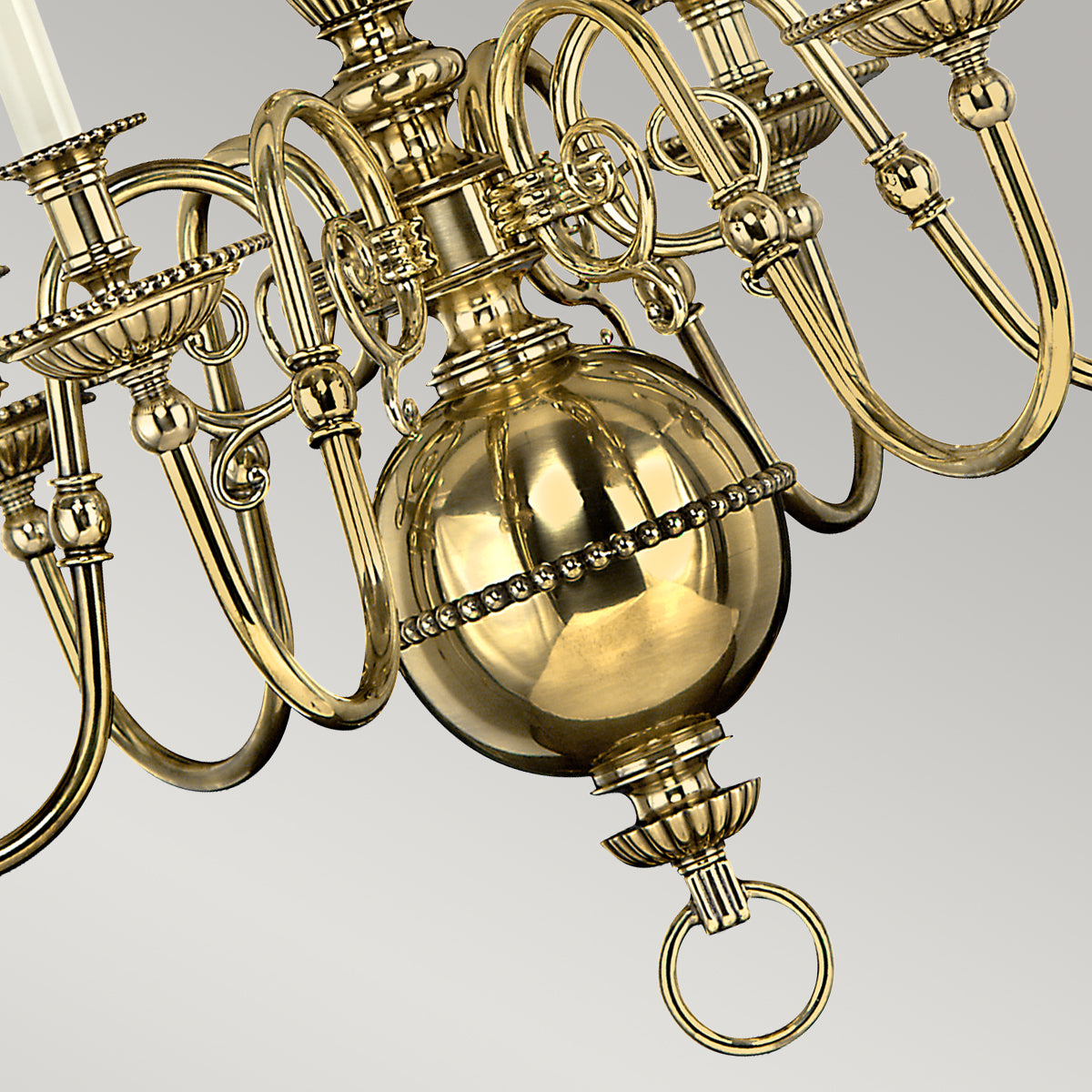 Hinkley Cambridge 6 Light Chandelier in Burnished Brass