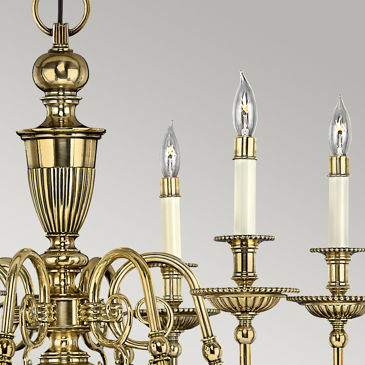 Hinkley Cambridge 6 Light Chandelier in Burnished Brass