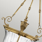 Hinkley Cambridge Large Pendant Light in Burnished Brass