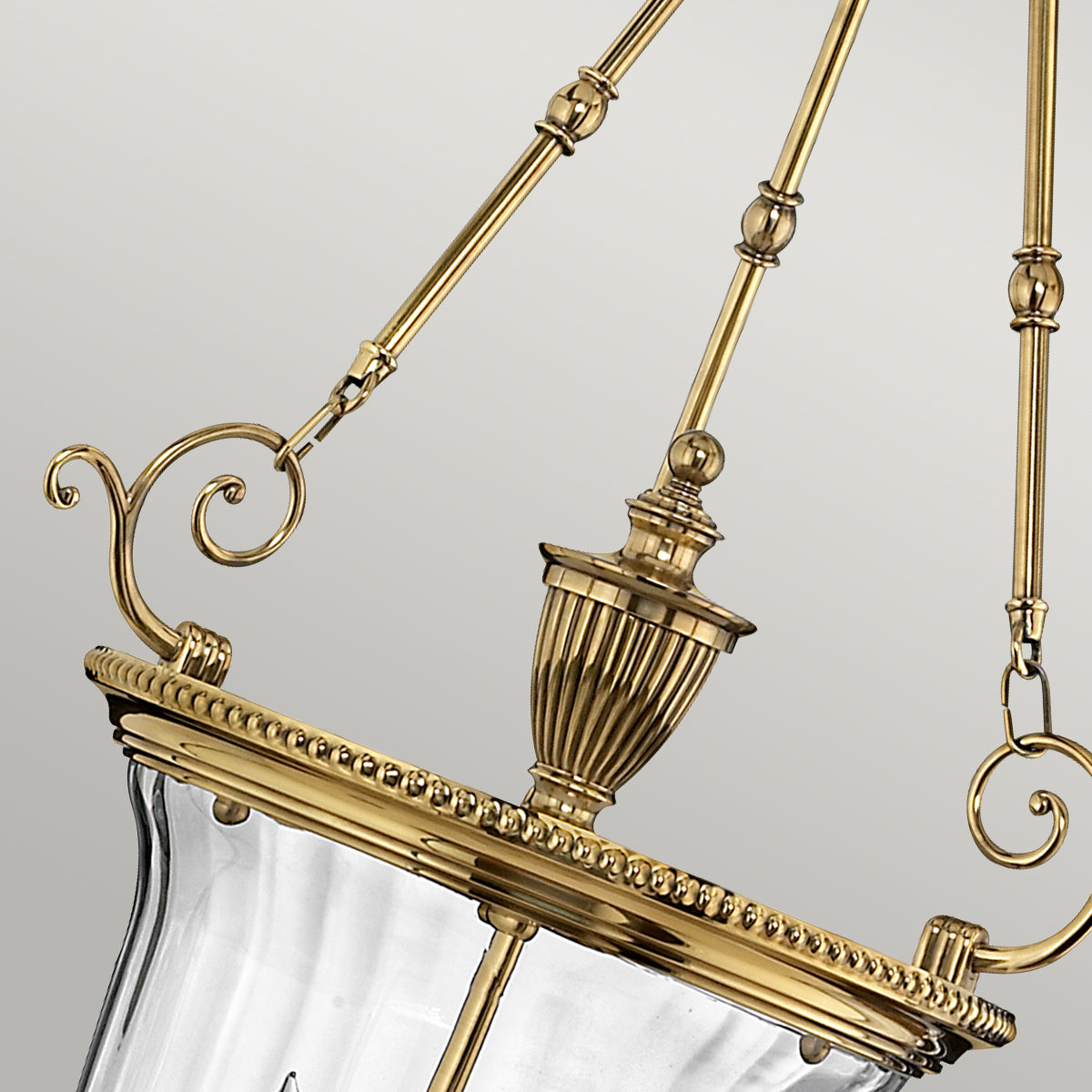 Hinkley Cambridge Large Pendant Light in Burnished Brass