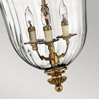 Hinkley Cambridge Small Pendant Light in Burnished Brass
